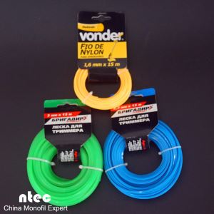 Liniją žoliapjovės kortelės galvos pakavimo